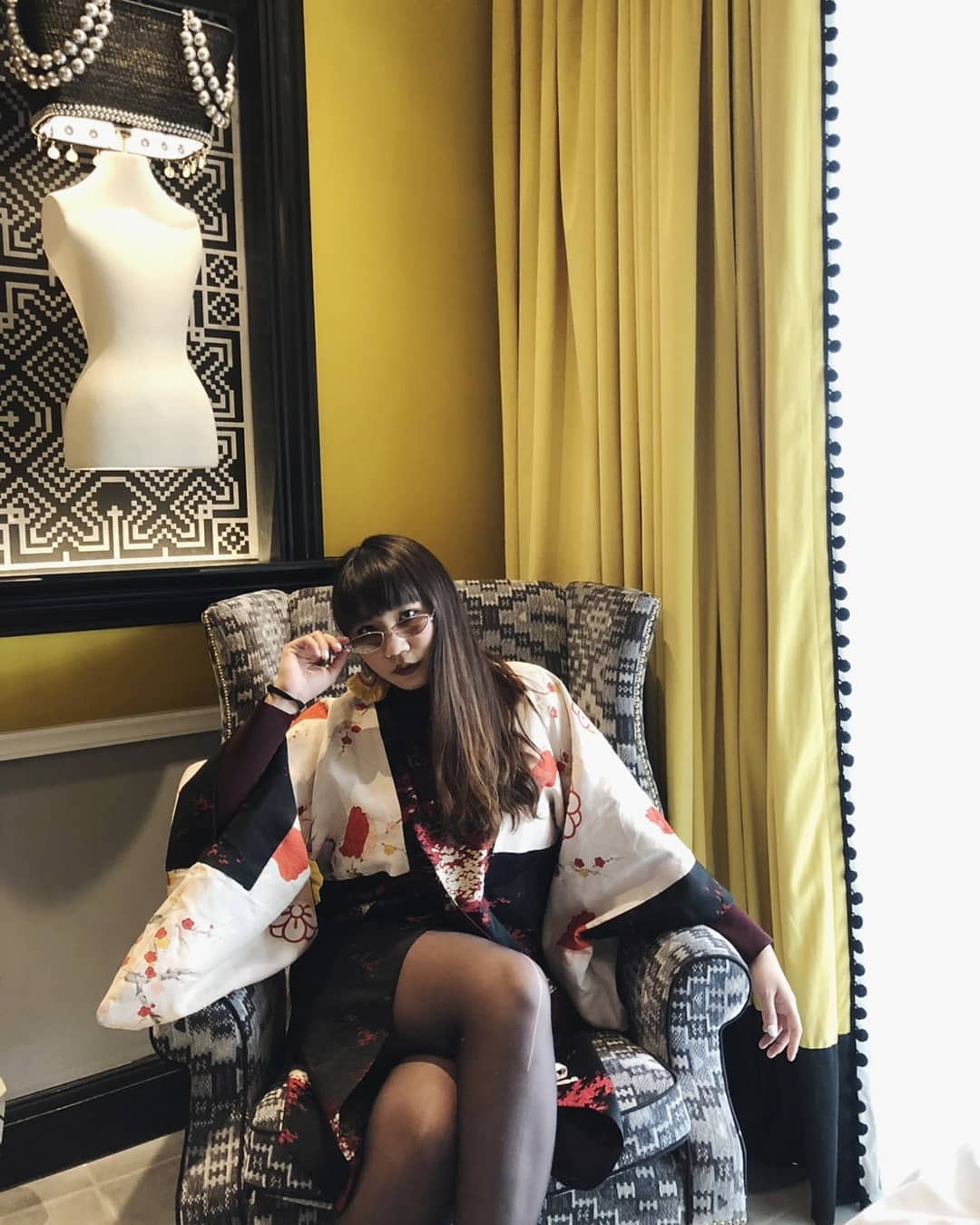 Customer wearing Sumo Vintage